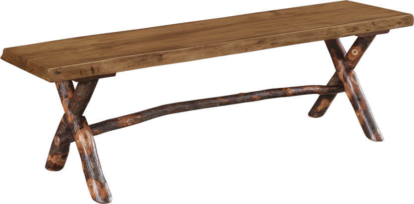 Bob Timberlake American Home Mountain Retreat Live Edge Bench 15x60