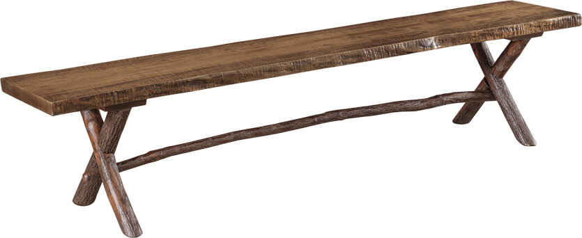 Bob Timberlake American Home Mountain Retreat Live Edge Bench 15x84