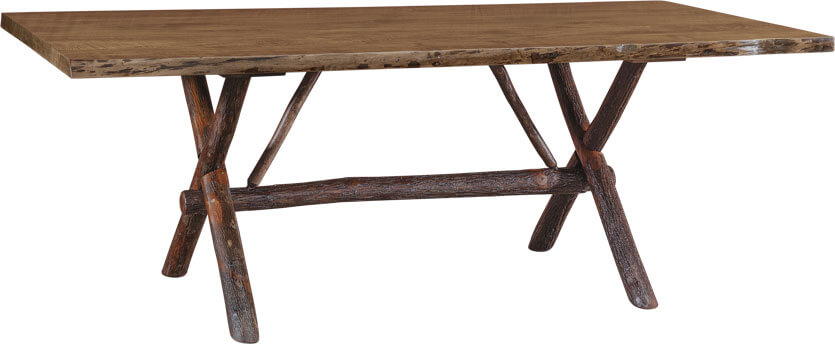 Bob Timberlake American Home Mountain Retreat Live Edge Trestle Table